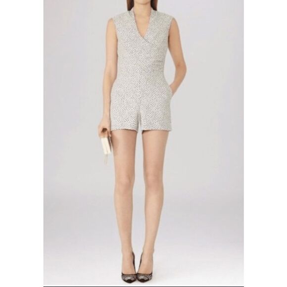 Reiss Jeanette Jacquard Romper
